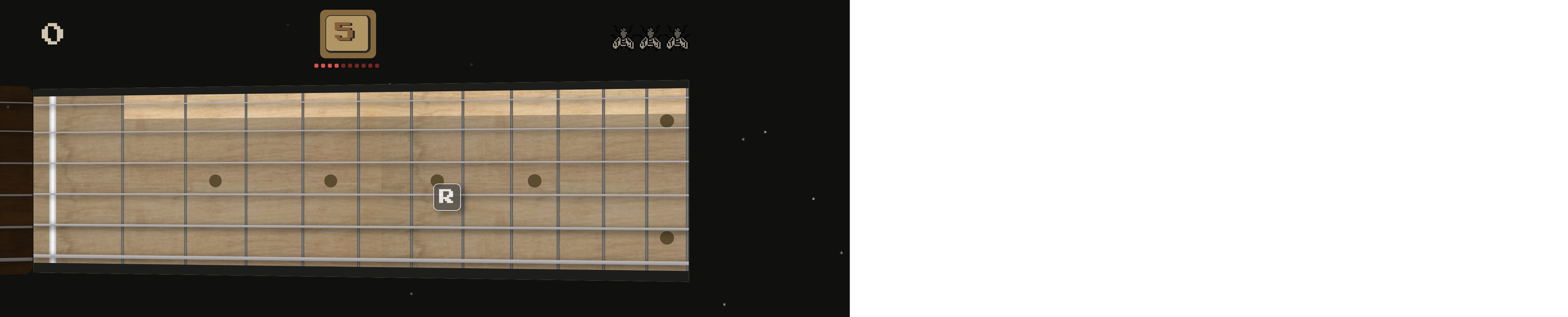 Fretboard Notes arcade game screen